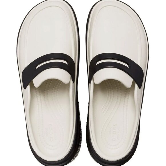 NWOT! Crocs Stomp Clogs US M8 - W10 Linen/Black - Picture 3 of 4